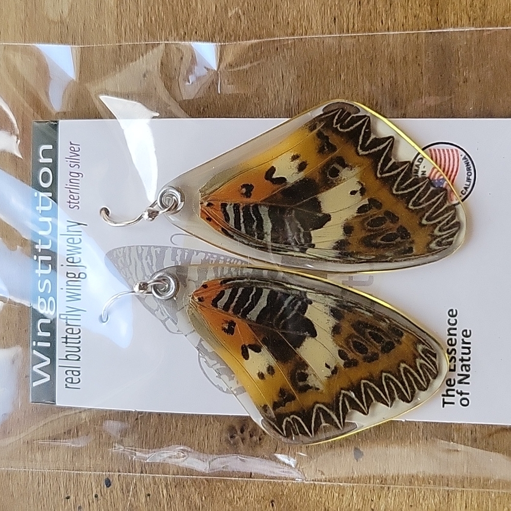 NWT Wingstitution butterfly wing earrings